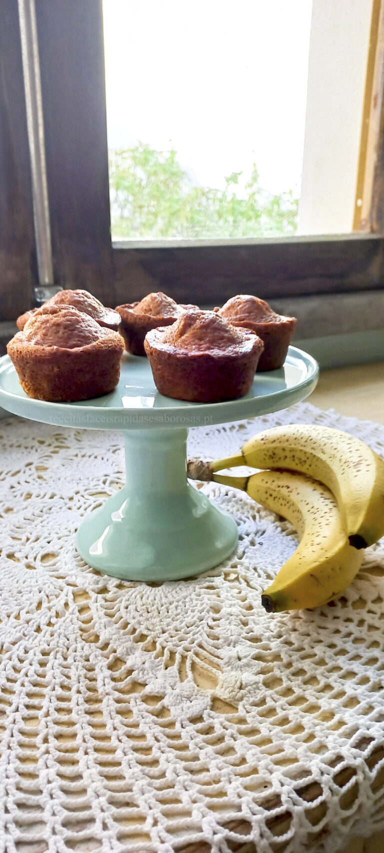 Muffins de banana simples